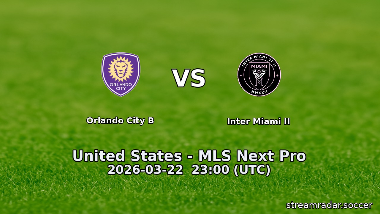 Orlando City B vs Inter Miami II