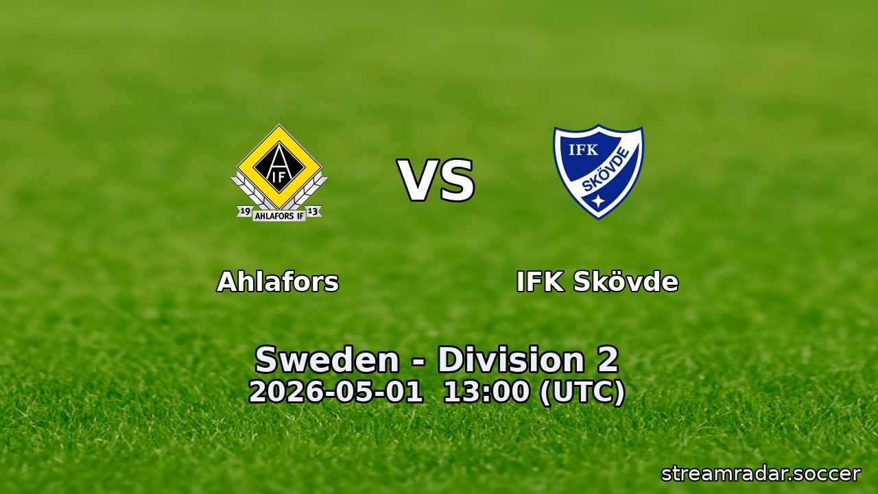 Ahlafors vs IFK Skövde
