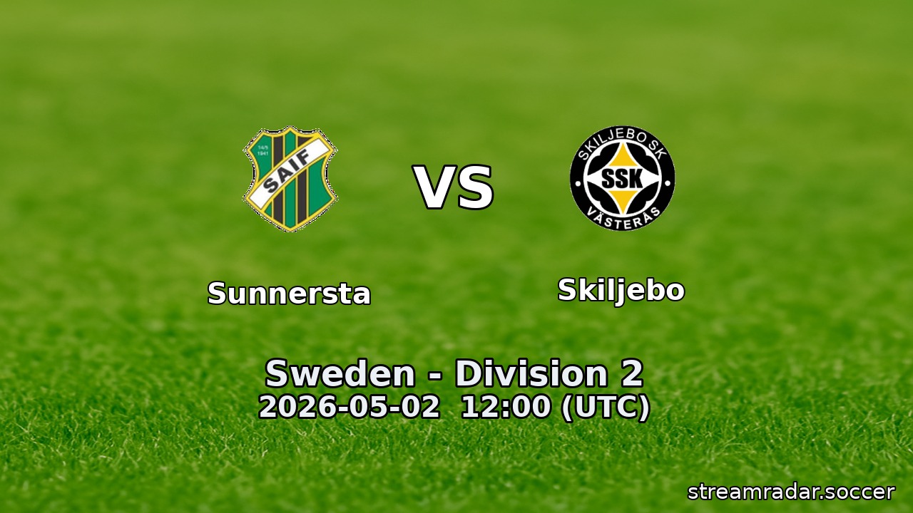 Sunnersta vs Skiljebo