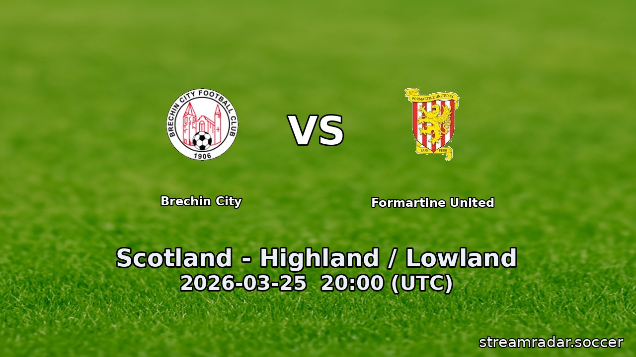 Brechin City vs Formartine United