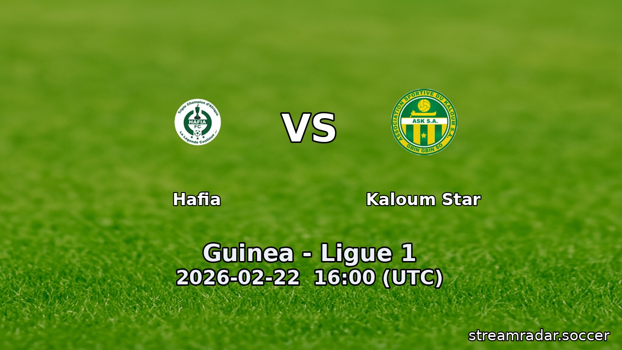 Hafia vs Kaloum Star