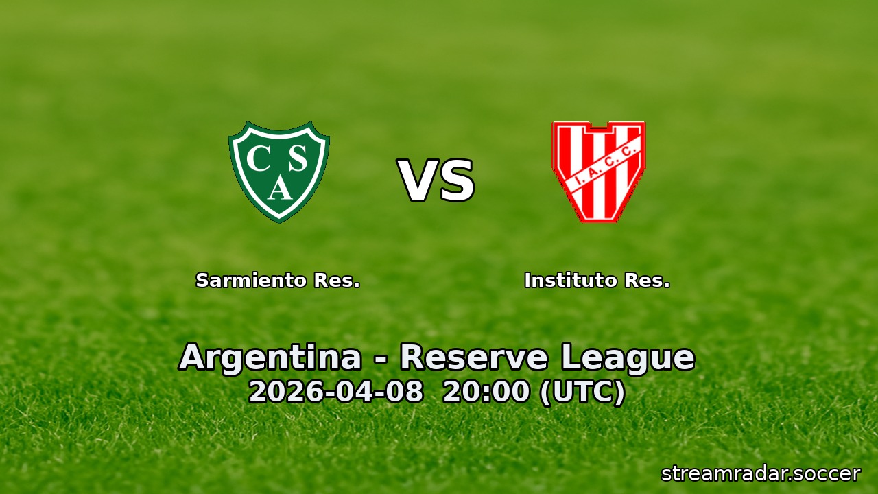 Sarmiento Res. vs Instituto Res.