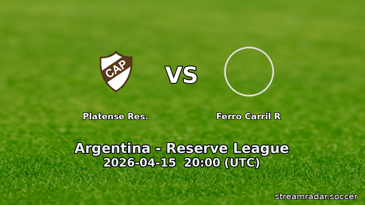 Platense Res. vs Ferro Carril R