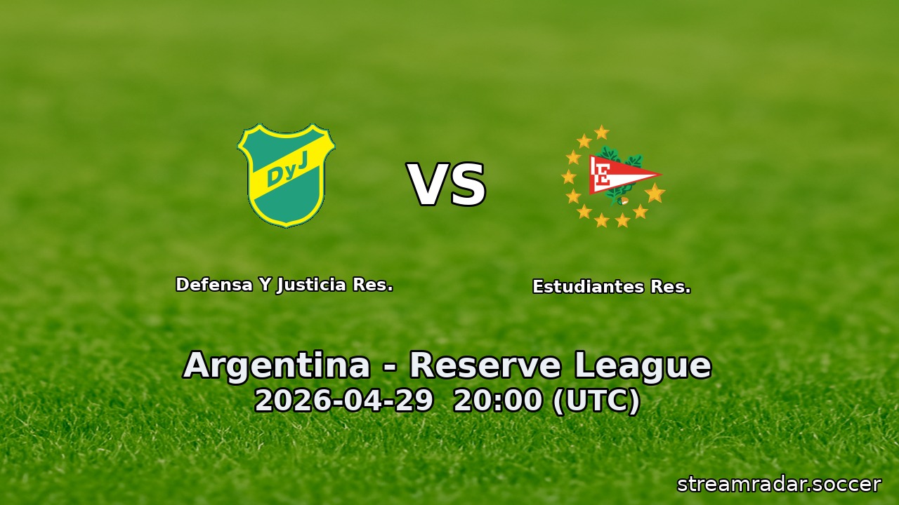 Defensa Y Justicia Res. vs Estudiantes Res.