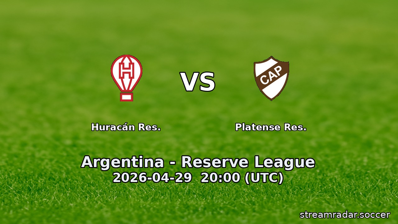 Huracán Res. vs Platense Res.