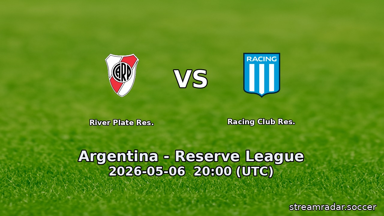River Plate Res. vs Racing Club Res.