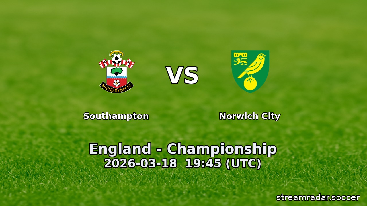 Southampton vs Norwich City