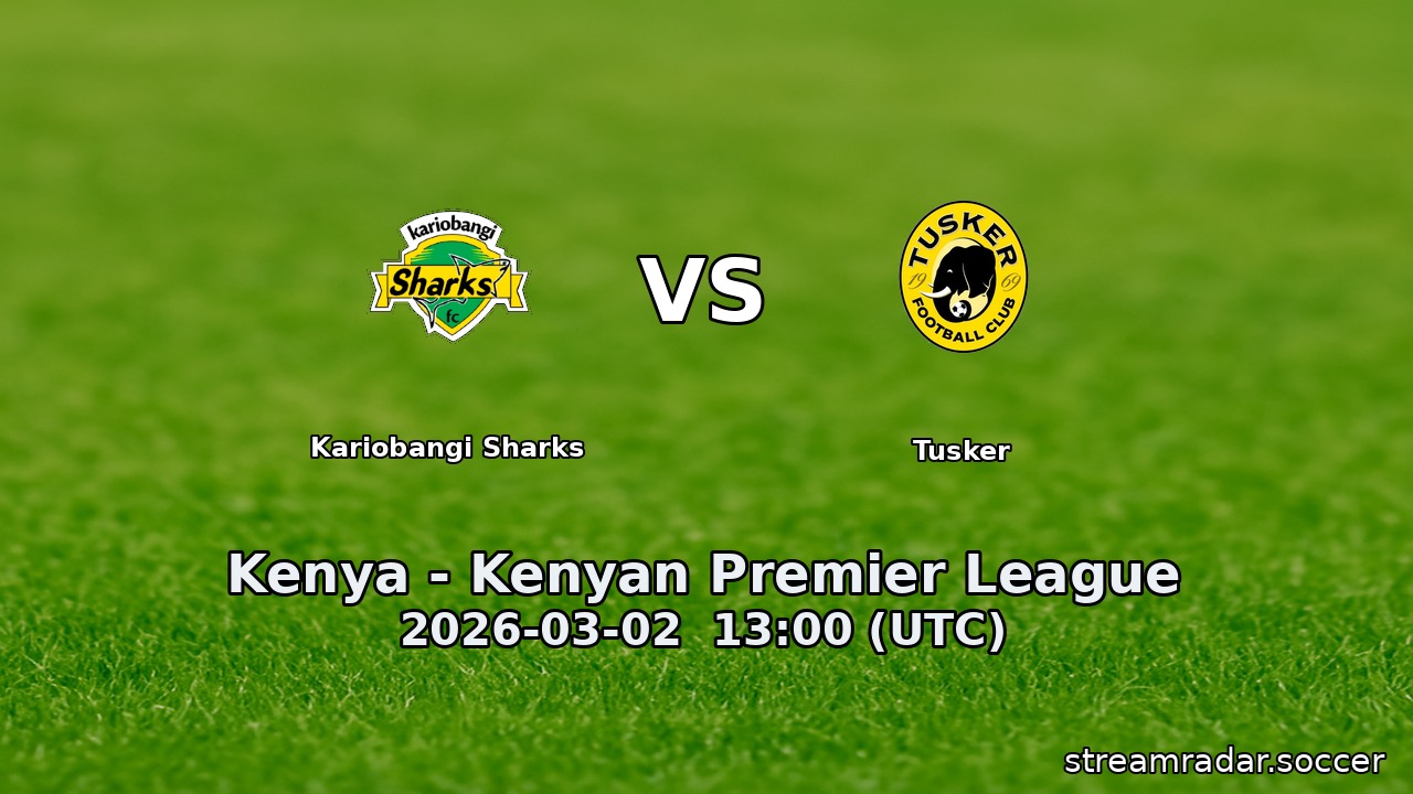 Kariobangi Sharks vs Tusker