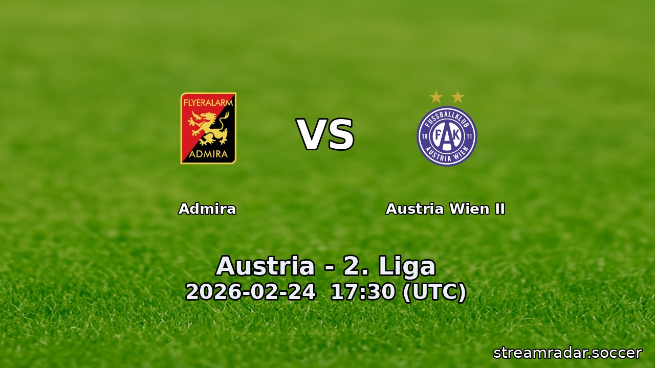 Admira vs Austria Wien II