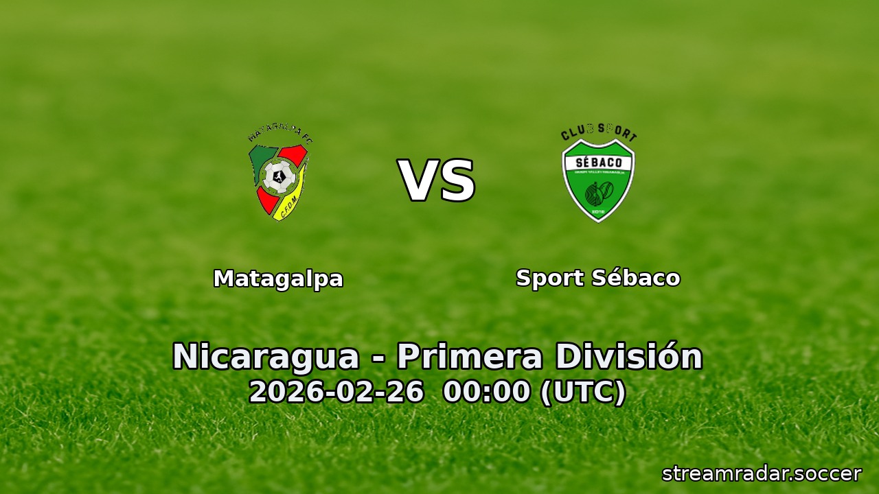 Matagalpa vs Sport Sébaco