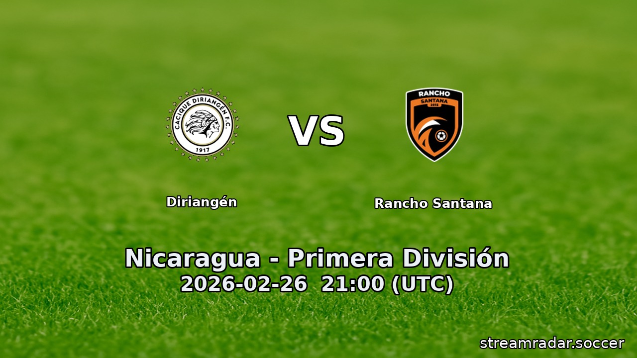 Diriangén vs Rancho Santana