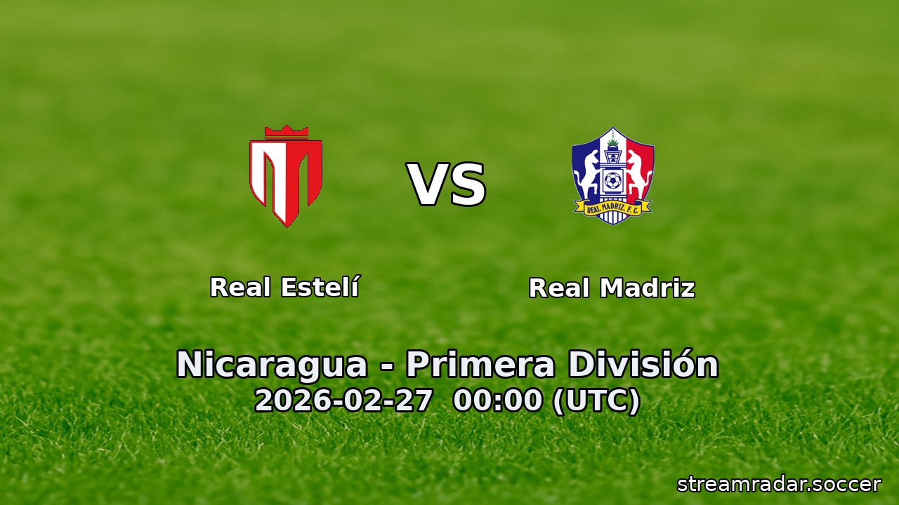 Real Estelí vs Real Madriz