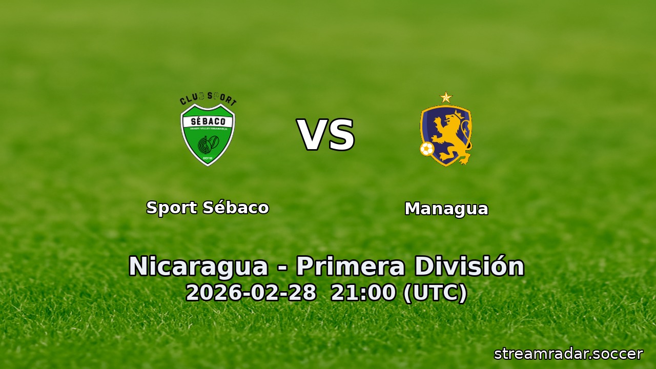 Sport Sébaco vs Managua