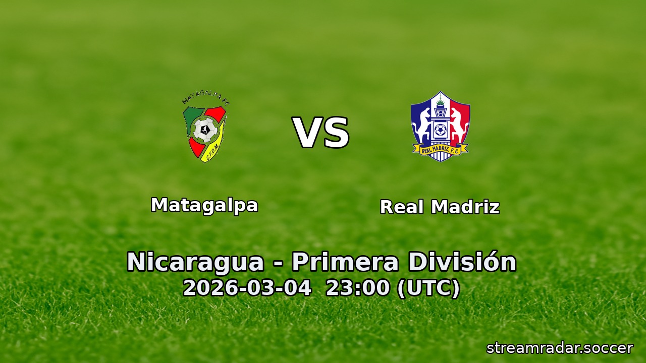 Matagalpa vs Real Madriz