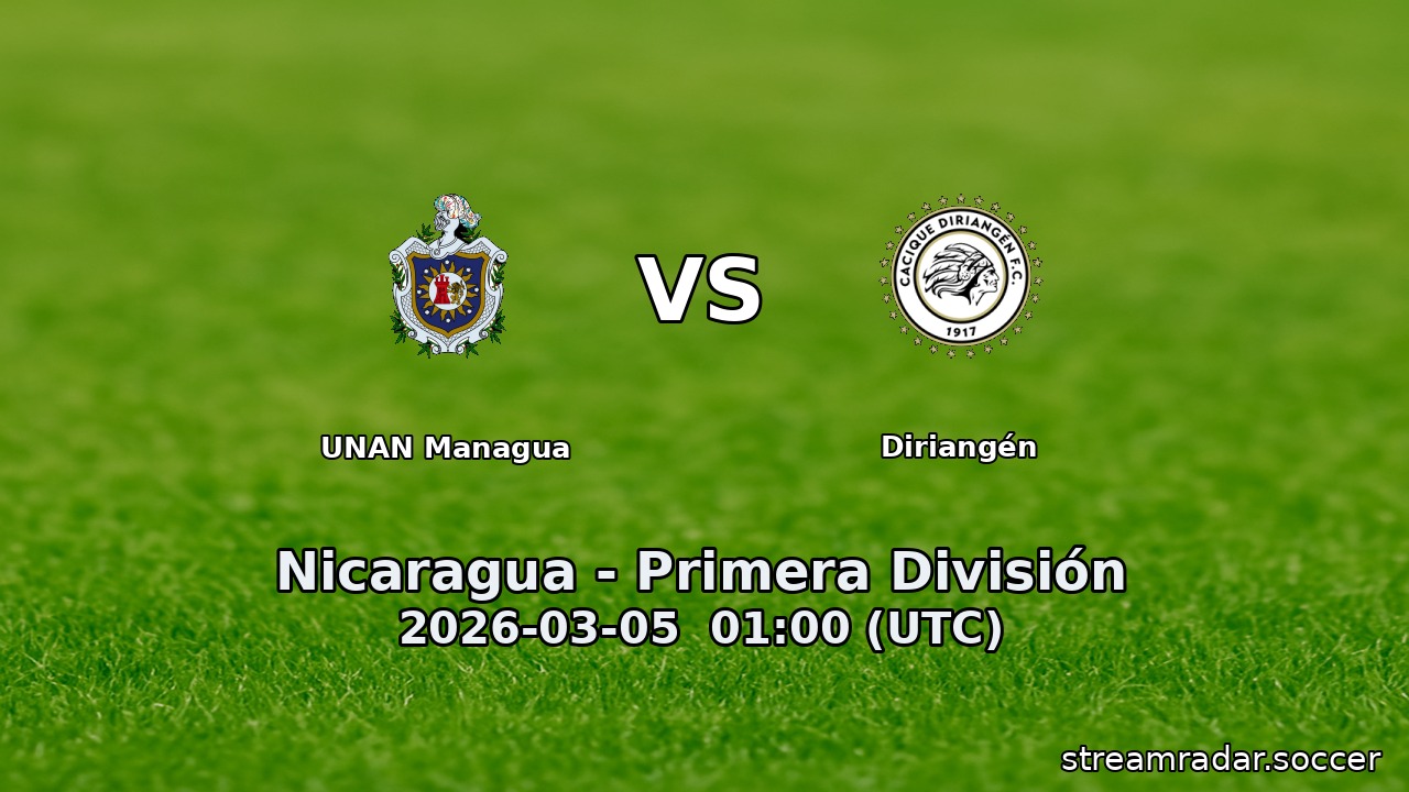 UNAN Managua vs Diriangén