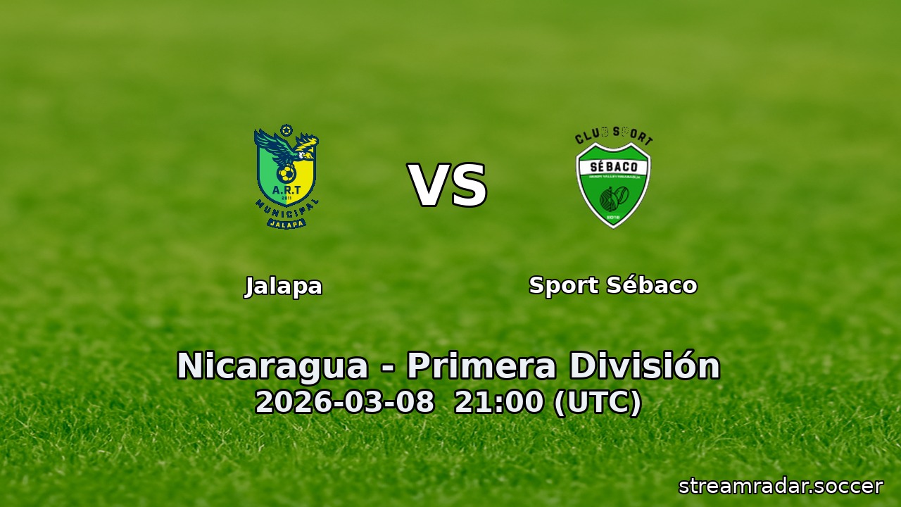 Jalapa vs Sport Sébaco