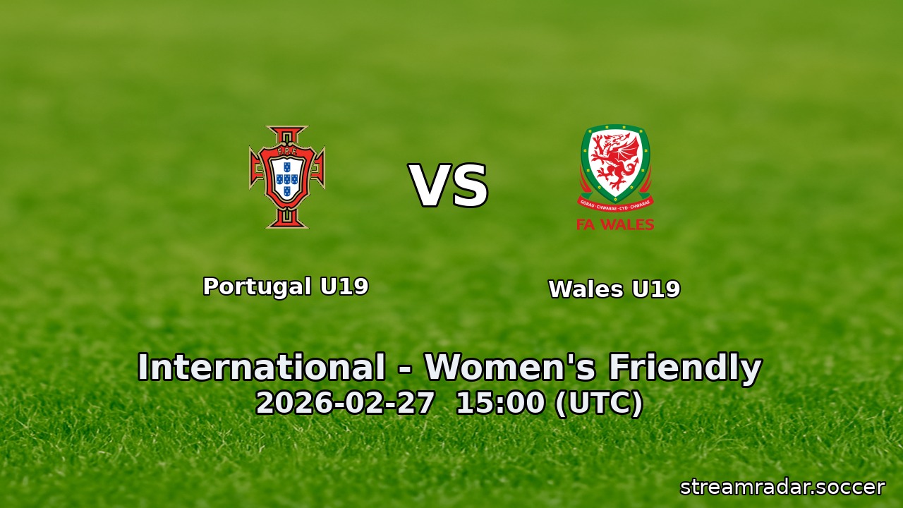 Portugal U19 vs Wales U19