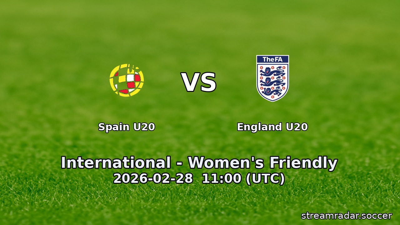 Spain U20 vs England U20