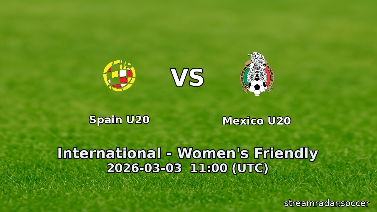 Spain U20 vs Mexico U20