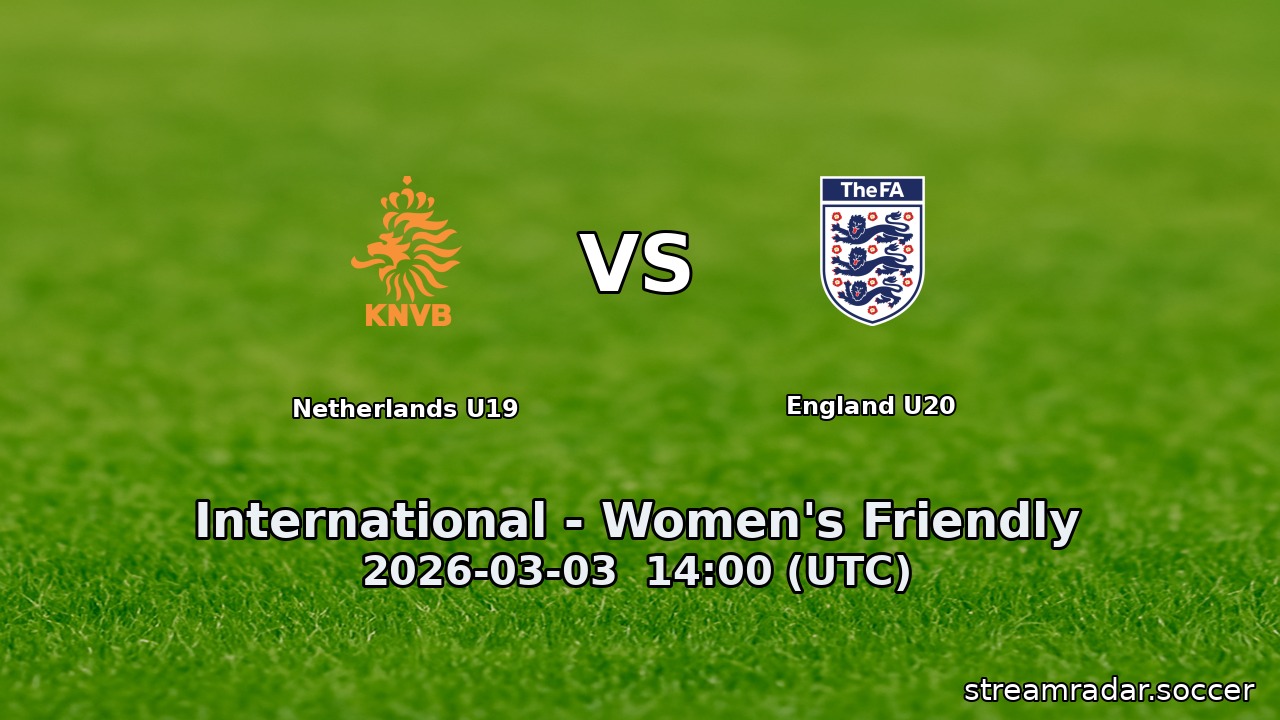 Netherlands U19 vs England U20