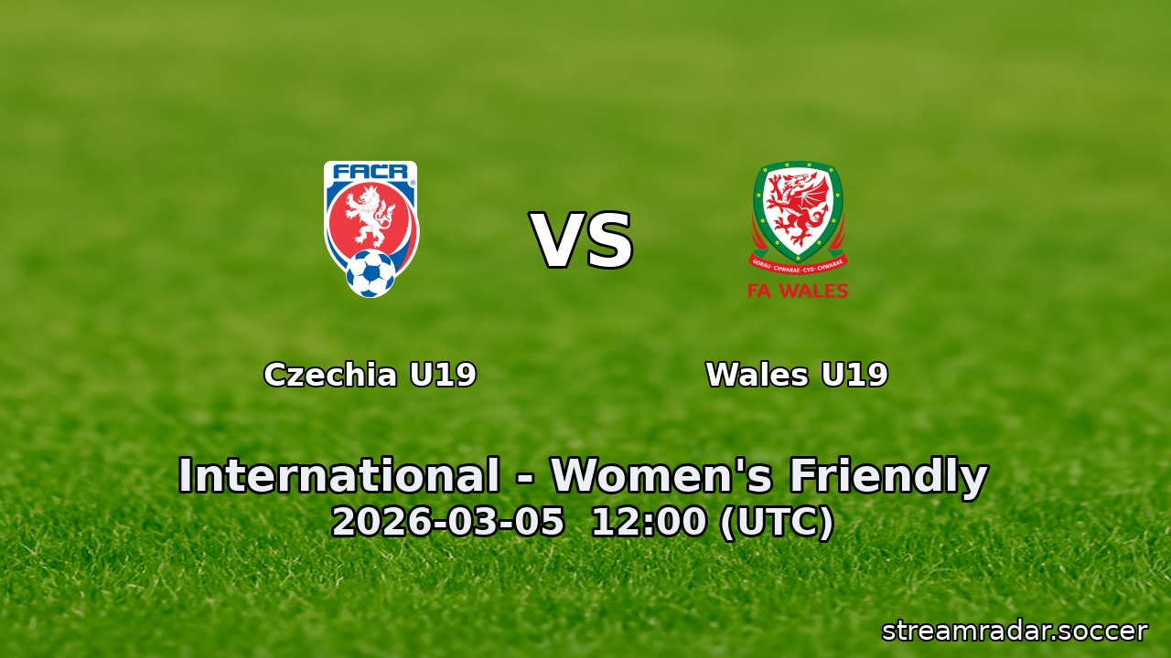 Czechia U19 vs Wales U19