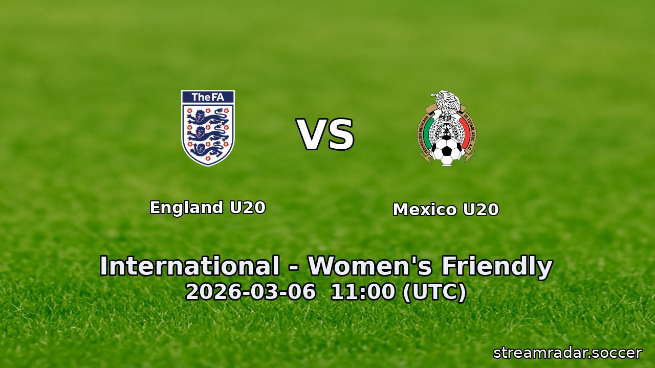 England U20 vs Mexico U20