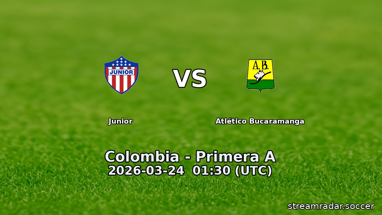 Junior vs Atlético Bucaramanga