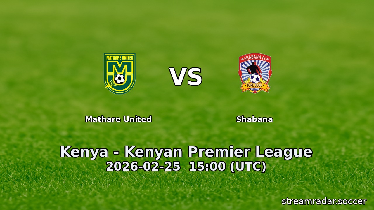 Mathare United vs Shabana
