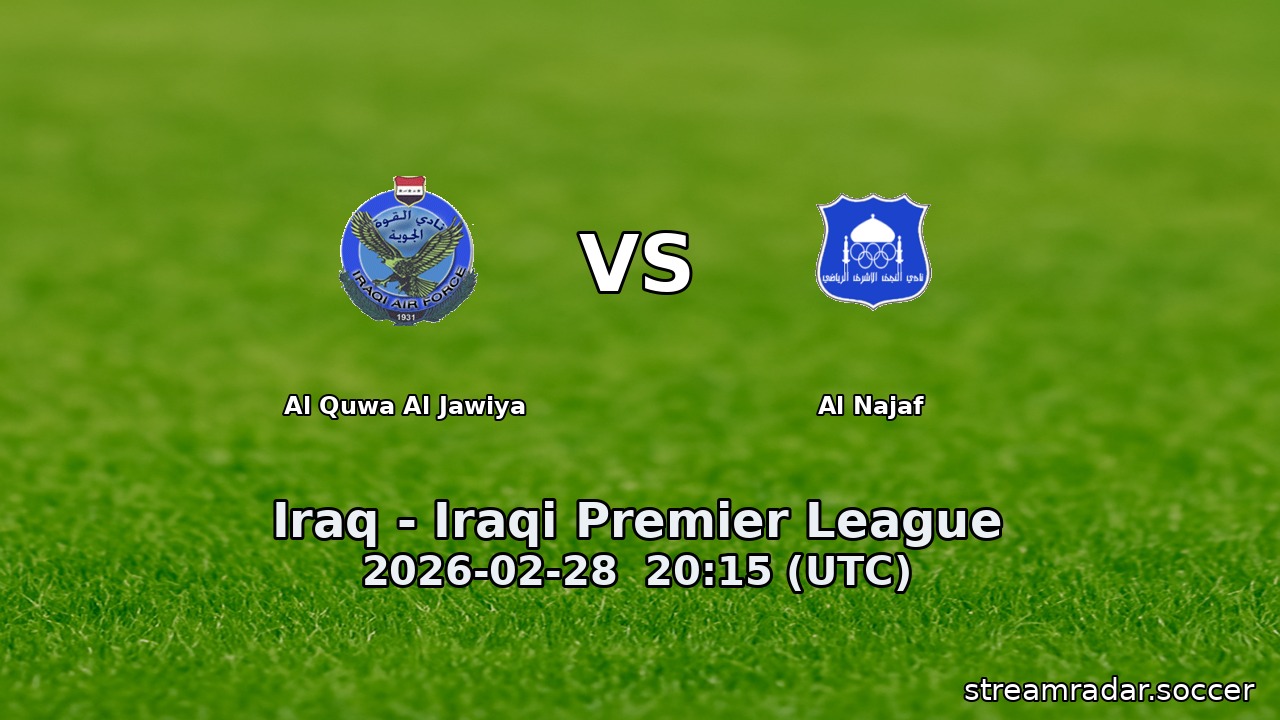 Al Quwa Al Jawiya vs Al Najaf
