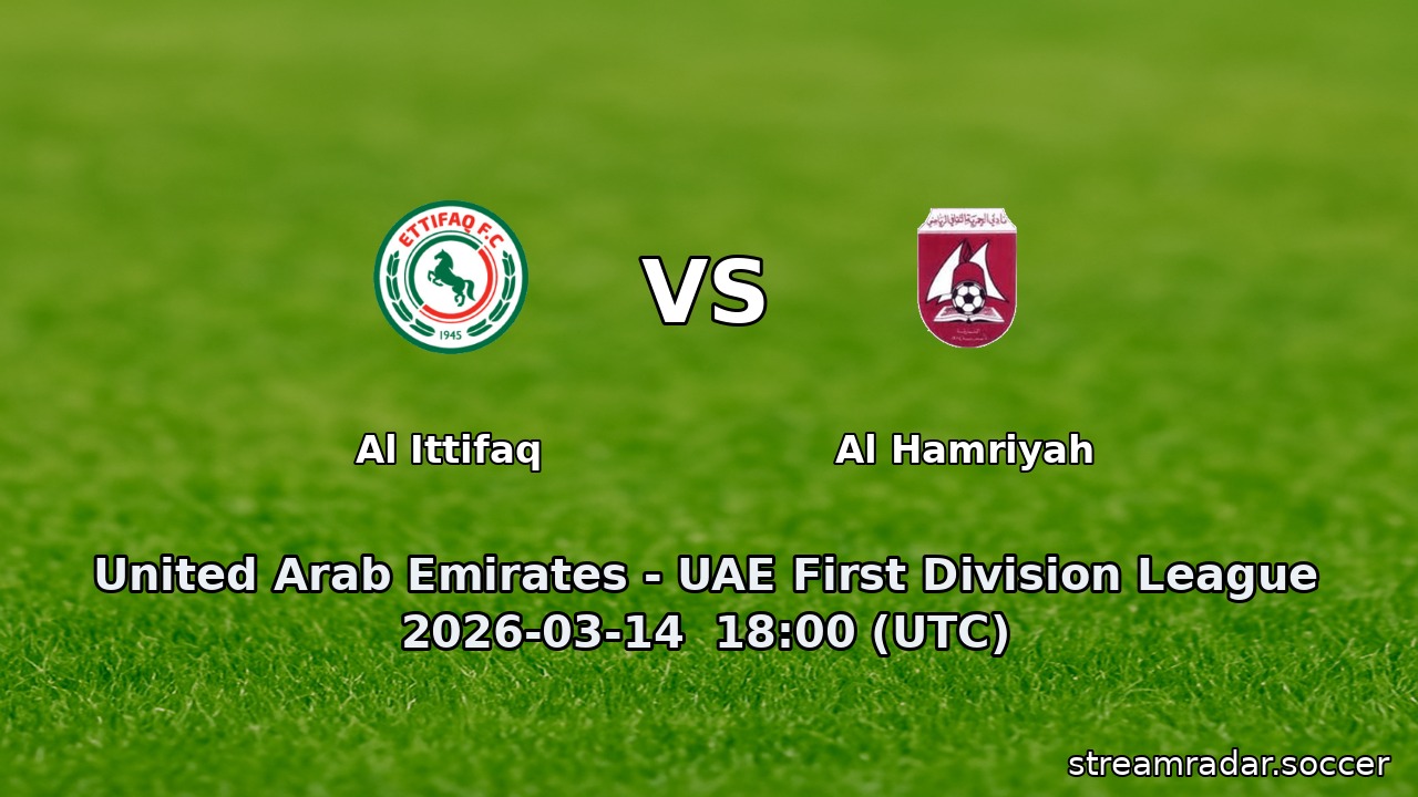 Al Ittifaq vs Al Hamriyah