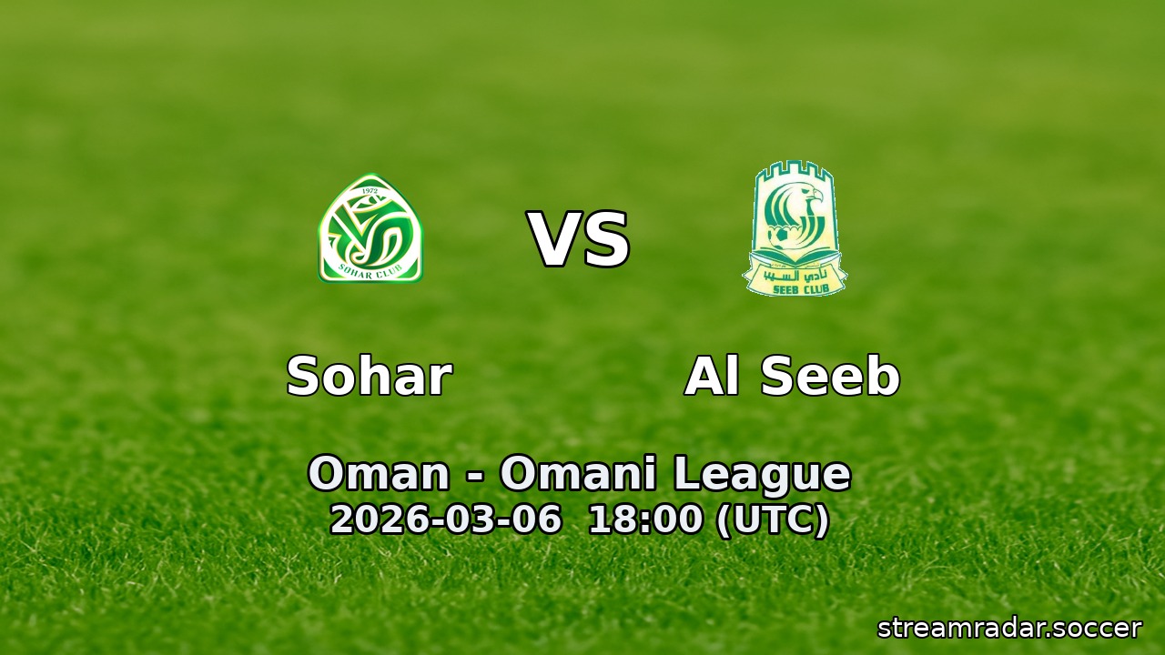 Sohar vs Al Seeb