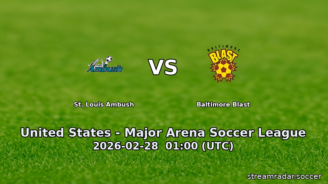 St. Louis Ambush vs Baltimore Blast