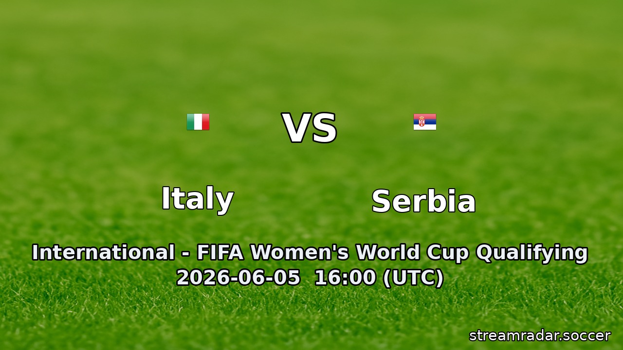 Italy vs Serbia