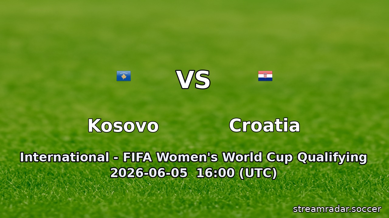 Kosovo vs Croatia