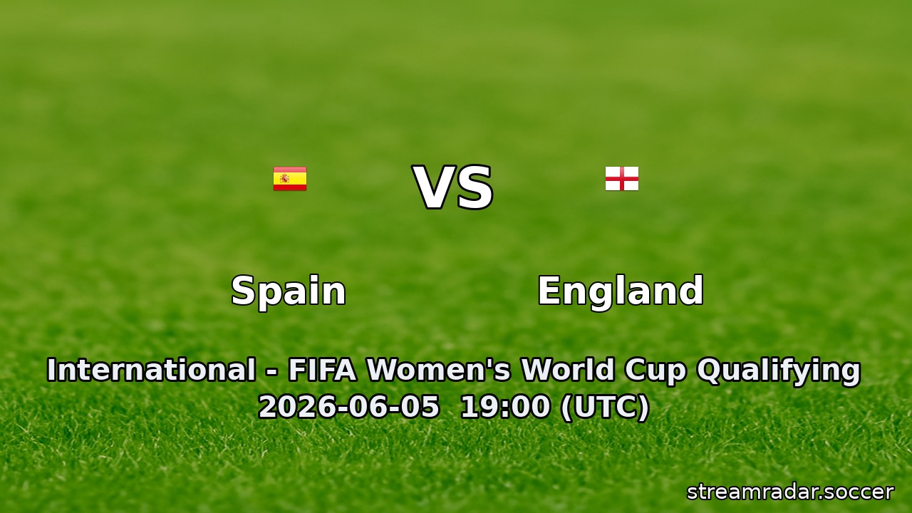 Spain vs England