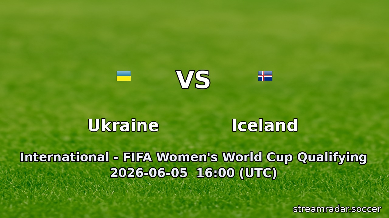 Ukraine vs Iceland