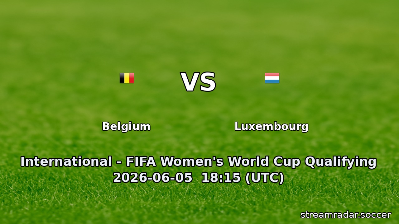 Belgium vs Luxembourg