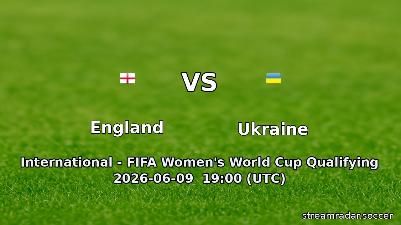 England vs Ukraine