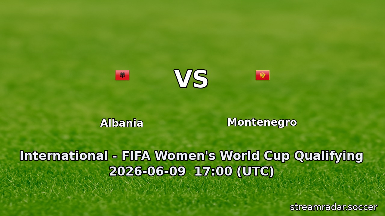 Albania vs Montenegro