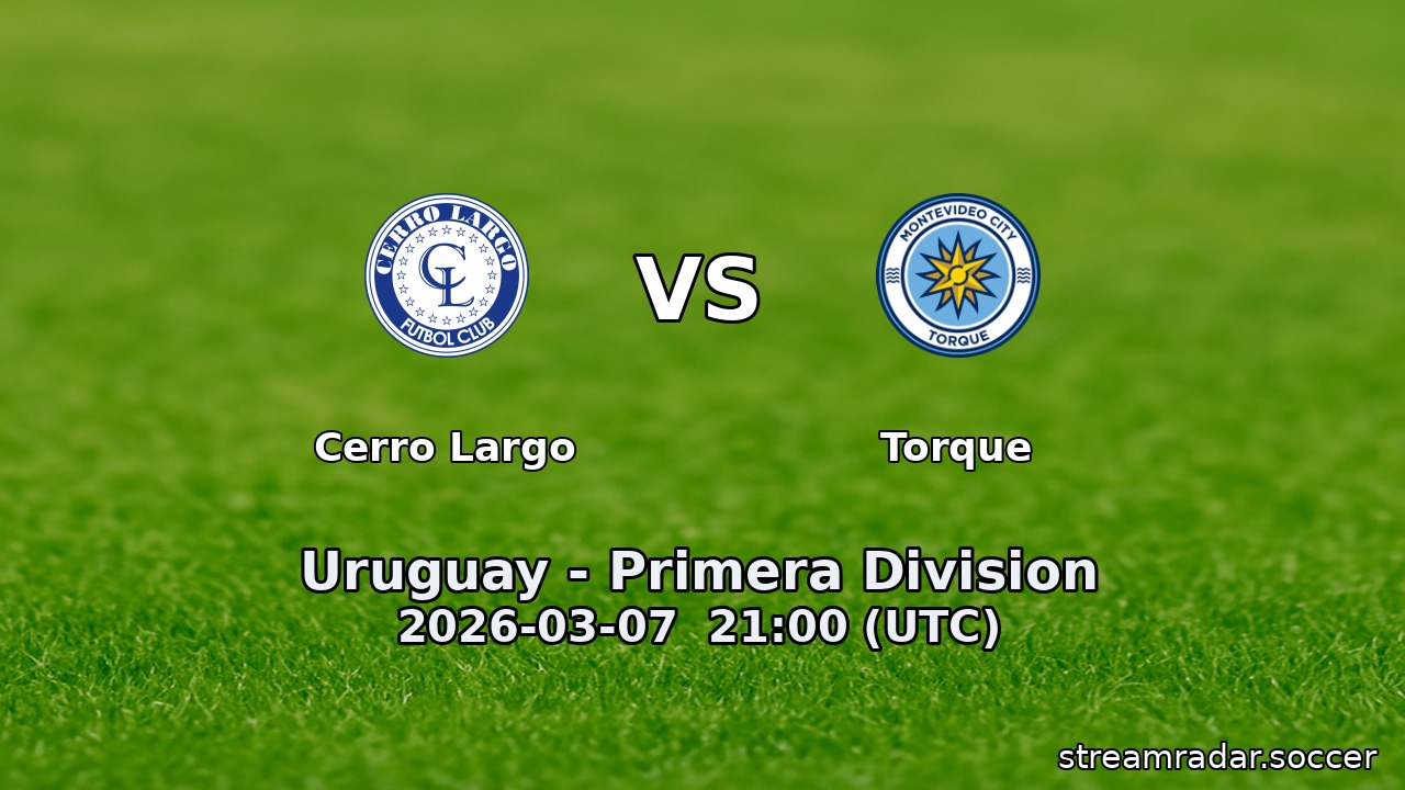 Cerro Largo vs Torque