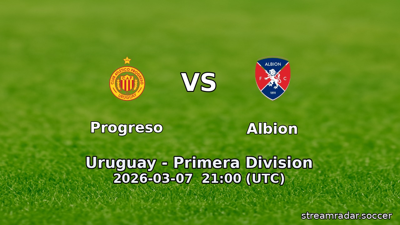 Progreso vs Albion