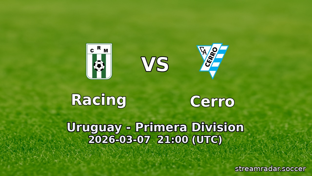 Racing vs Cerro