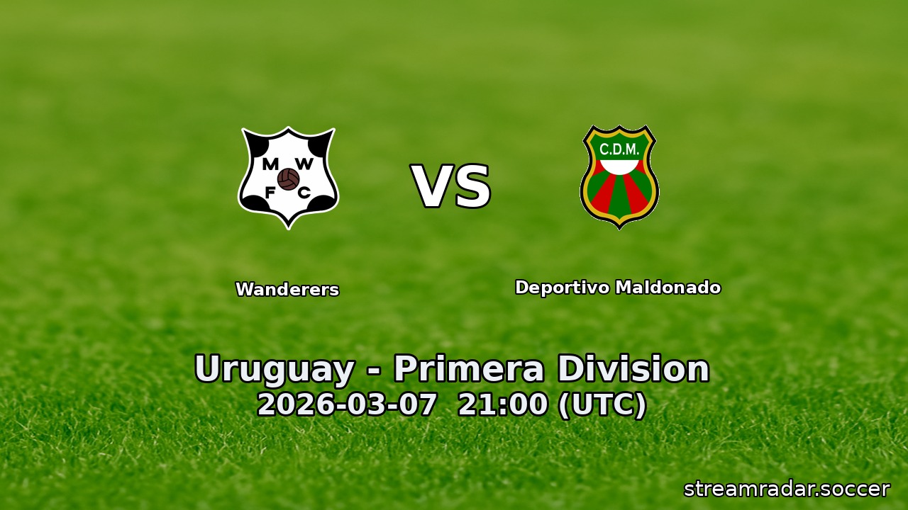 Wanderers vs Deportivo Maldonado