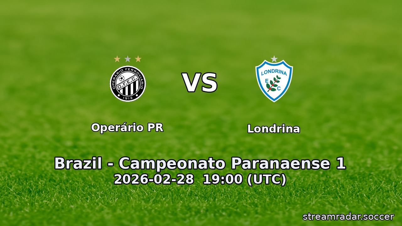 Operário PR vs Londrina