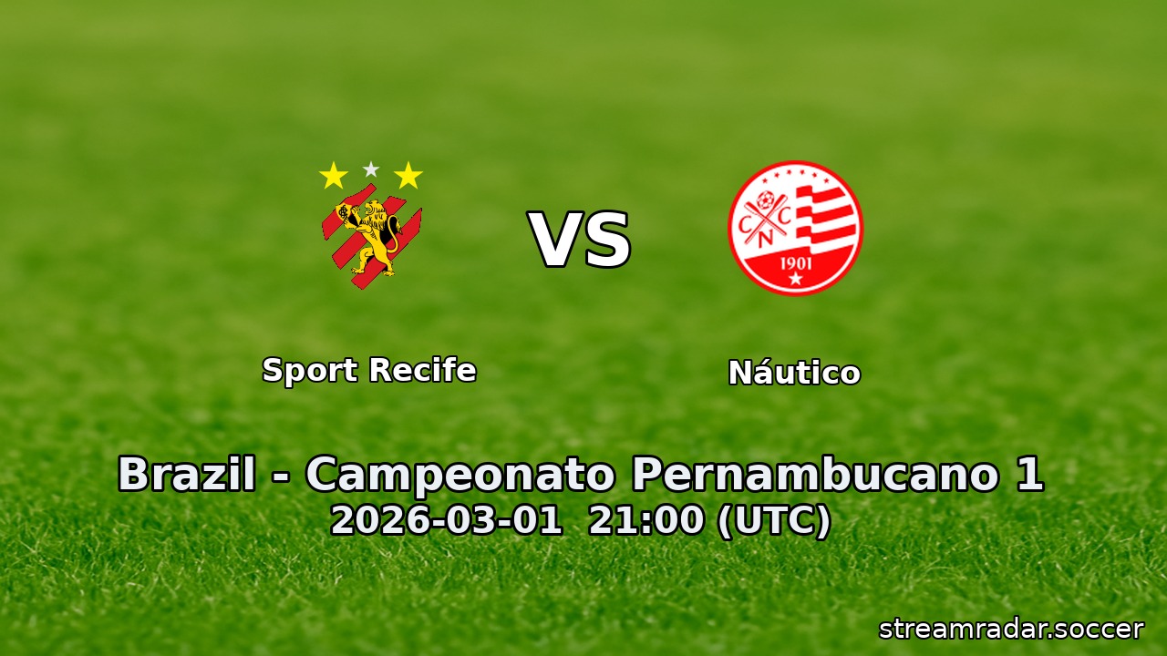 Sport Recife vs Náutico