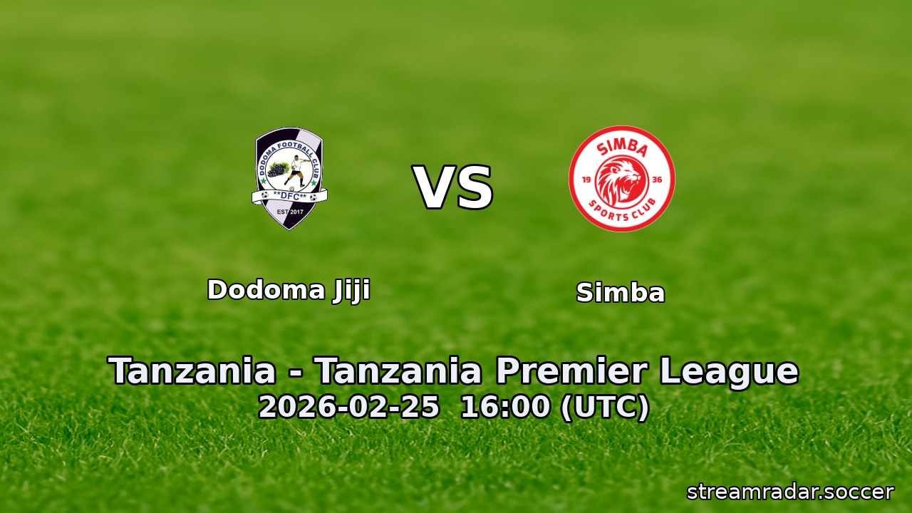 Dodoma Jiji vs Simba