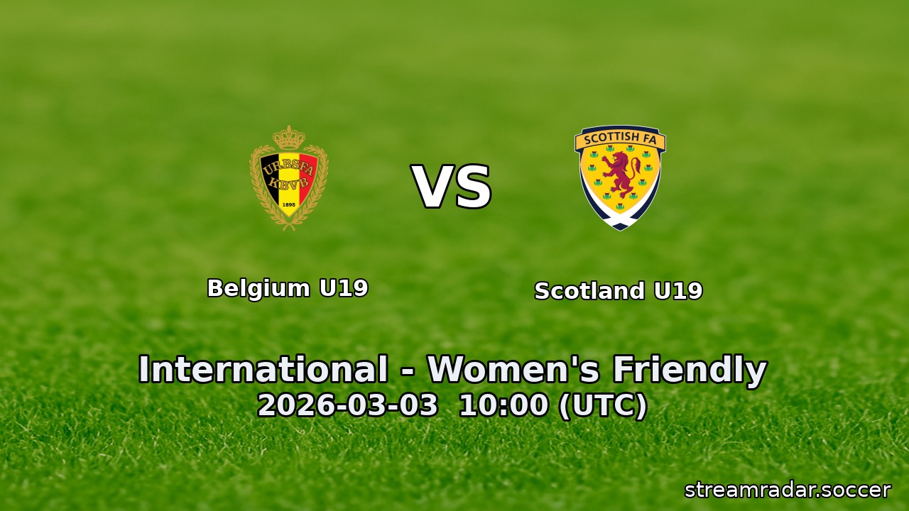 Belgium U19 vs Scotland U19