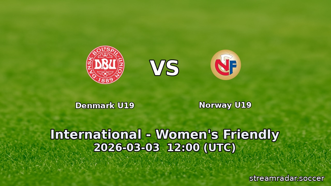Denmark U19 vs Norway U19