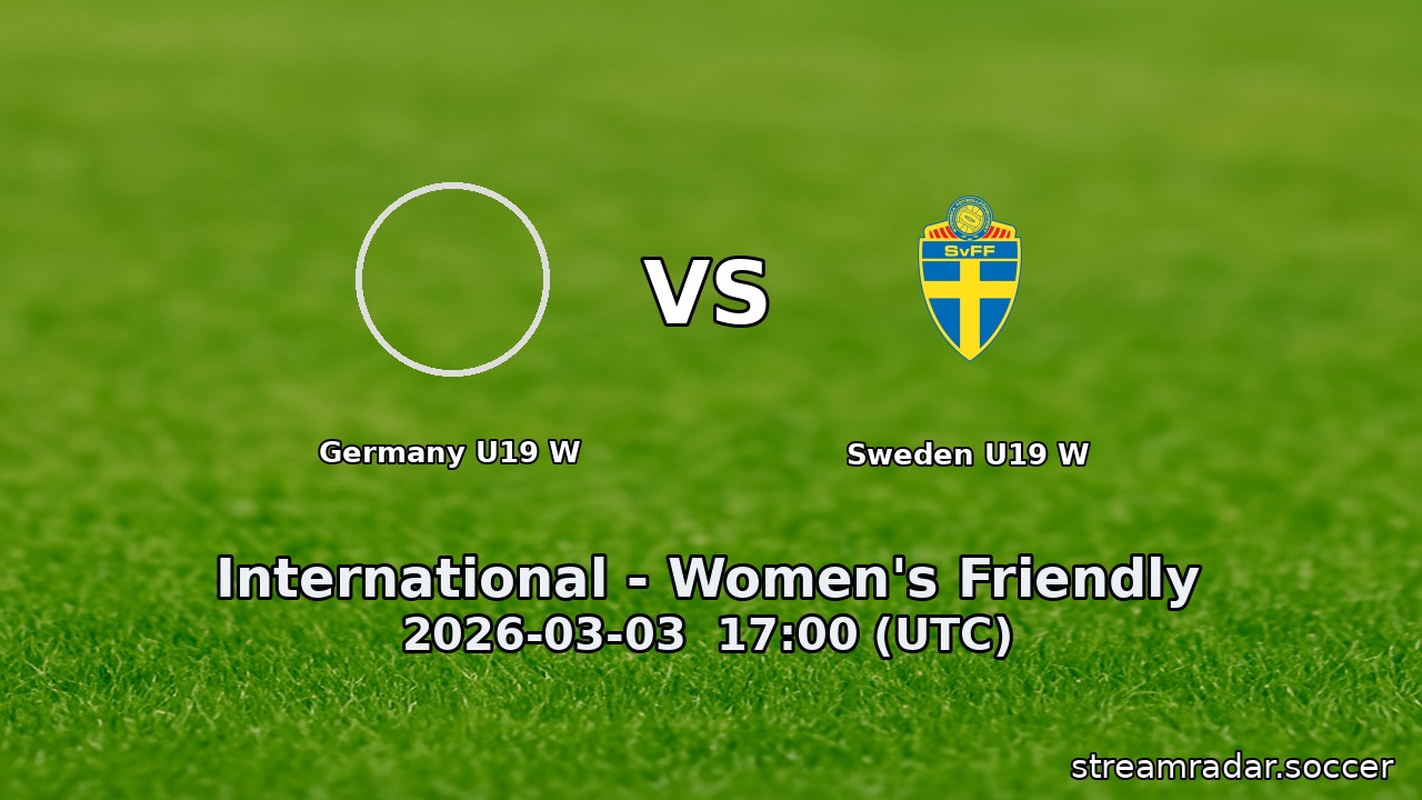Germany U19 W vs Sweden U19 W