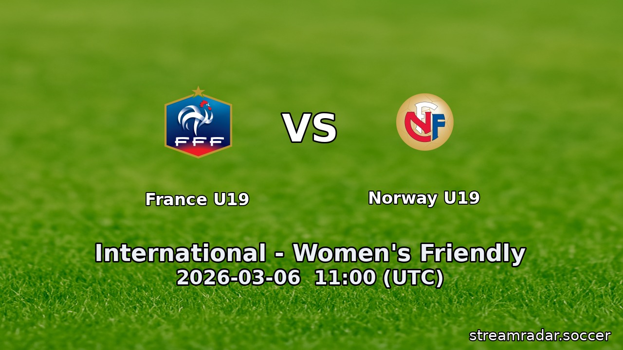 France U19 vs Norway U19